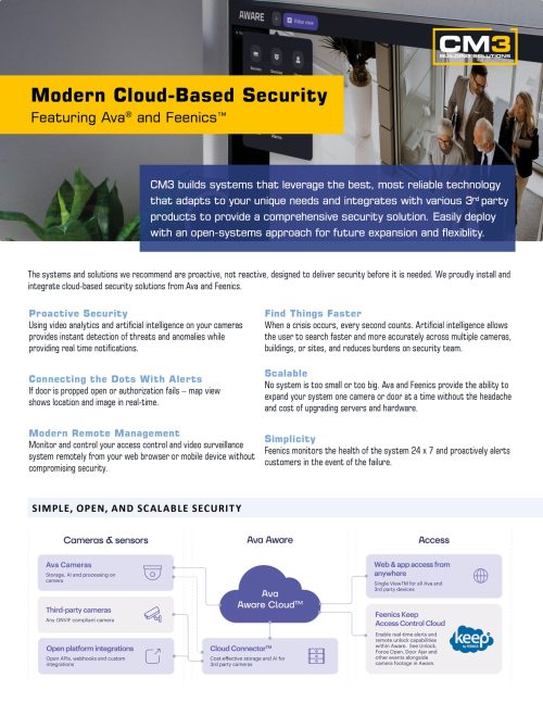 Cloud-Based Solutions (AVA/Feenics)