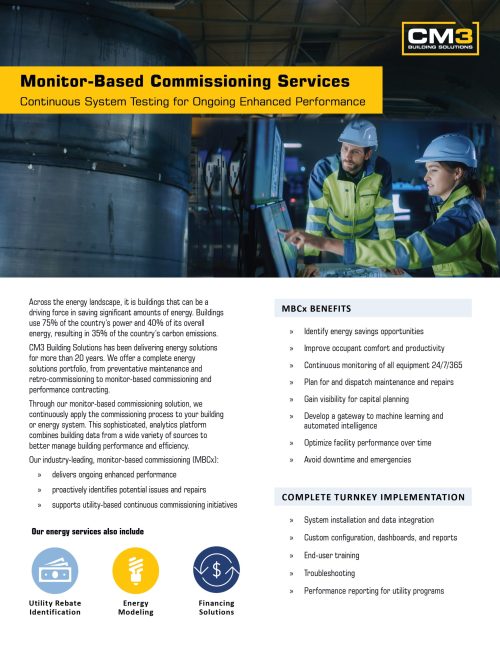 CM3 Monitor-Based Commissioning Services