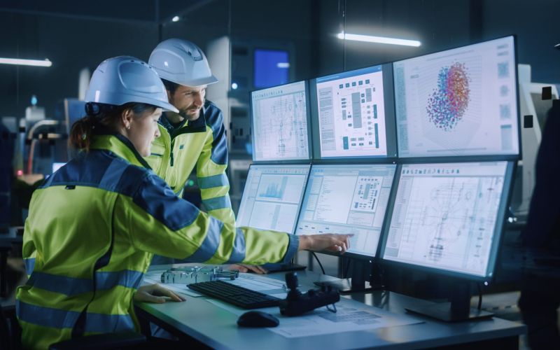 Energy monitoring dashboard for building performance analytics.